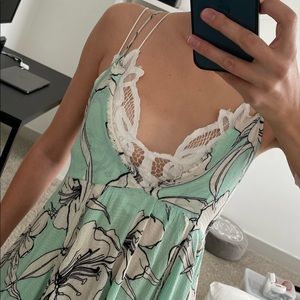 Free People say you love me floral jumpsuit + FREE top, size S